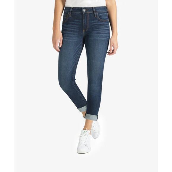 Kut From The Kloth Boyfriend Jeans Medium Wash Size 6 - Picture 1 of 10